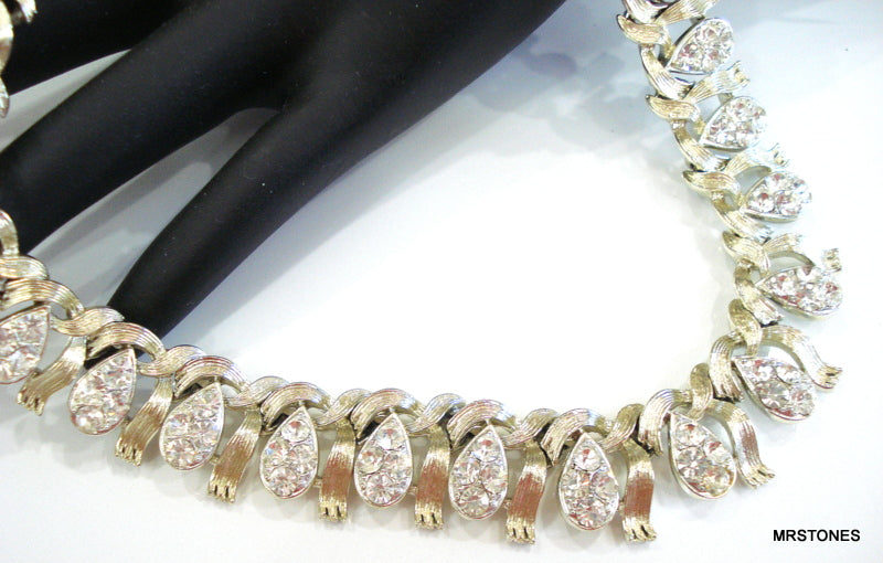 38ss Rhinestone Chain - Crystal Stones/Silver Plated