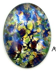 30x22mm (1685) Opal Green Oval Cabochon