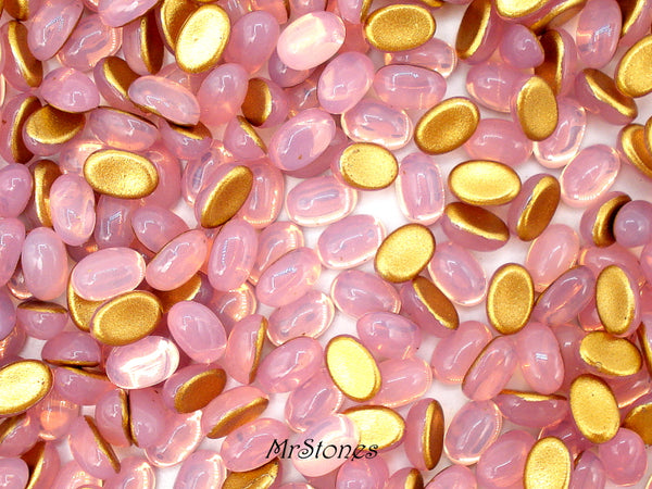 6x4mm (2195) Rose Pink Opal Oval Cabochon