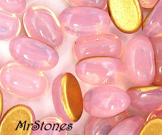 6x4mm (2195) Rose Pink Opal Oval Cabochon