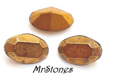 4.5x3mm (4100) Comet Ore Or 24kt Gold Coating Oval Shape