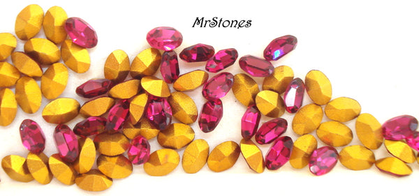 4.5x3mm (4100) Ruby Fuchsia Oval Shape