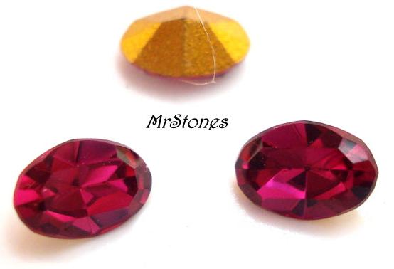 4.5x3mm (4100) Ruby Fuchsia Oval Shape