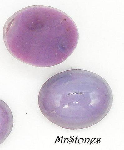 10x8mm (2195) Amethyst Moonstone Oval Cabochon