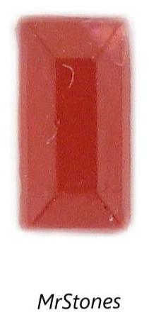 4x2mm (3932) Cornelian Flat Back Baguette