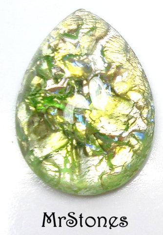 18x13mm (3332) Mint Green Opal Pear Pendeloque Shape