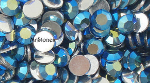 3.8-4.0mm (2000) (16ss) Montana Sapphire AB Round Flatback 1pc/$0.18 or 1gross/$6.99