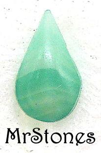 6x3.6mm (3101) Chinese Jade Pear Shape Teardrop Buff Top Doublet