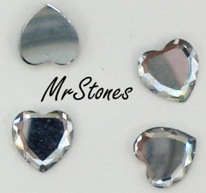 6mm (2810) Swarovski Flat Back Crystal Hearts 4pcs/$1.00