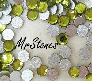 3.0-3.2mm (2000) (12ss) Olivine Round Flat Backs Czech 1pc/$0.16 or 144pcs/$3.99