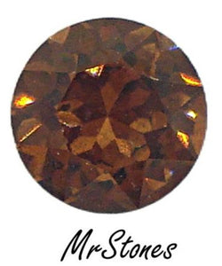 6.3mm (1200) (30ss) Smoked (Rauch) Topaz Round Dentelle