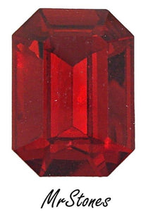 18x13mm (4600) Light Siam Red Cushion Octagon Swarovski