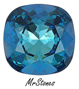 20mm (4470) Bermuda Blue Antique Square Swarovski