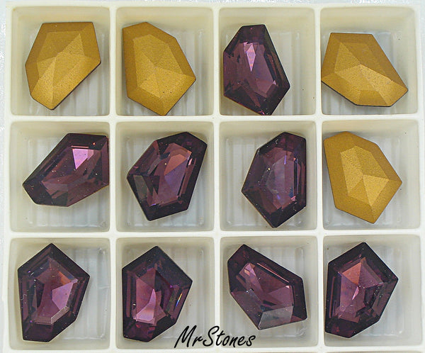 18.6x13.5mm (4742) Amethyst Left Slant Gammatic Shape