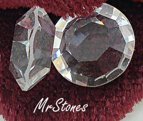 8.2mm (1110) (39ss) Channel Cut Crystal Round Swarovski Same on Both Sides 3.7mm thick