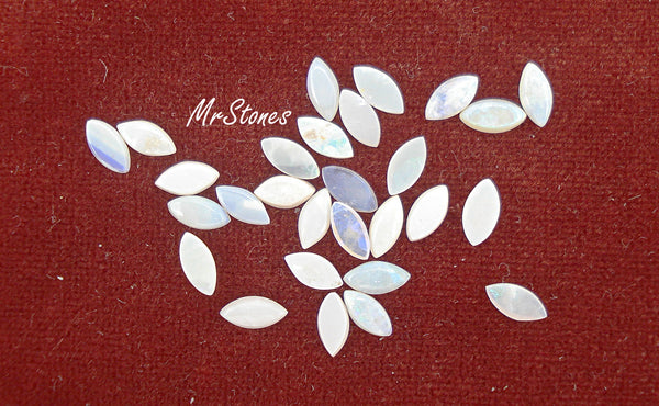 6x3mm (S21) Natural Opal Marquise Navette Cabochon Assortment 10pk.$8.95