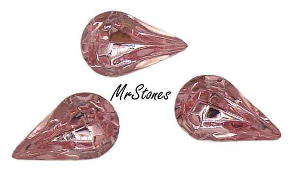 8x4.8mm (4300/2) TTC Light Rose Pink Pear Shape Teardrop Swarovski