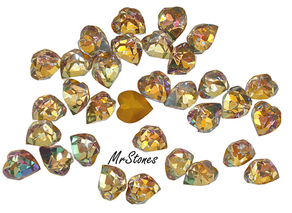 11x10mm (4800) Vitrail Medium Heart Shape KS Co Art. 63 Swarovski