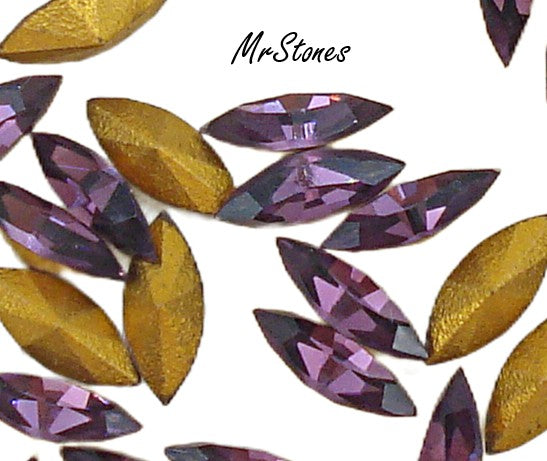 6x2.5mm (4200) Amethyst Purple Marquise Navette KS Co Art.300 Swarovski