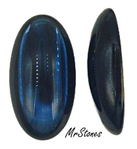 30x16mm (2195) Montana Sapphire Blue Oval Cabochon