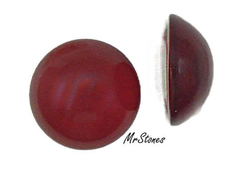 15mm (2194) Siam Red Round Cabochon Unfoiled Swarovski