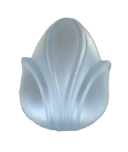 20x15mm (ACORN) Light Sapphire Frosted Matte Flatback Tulip Flower