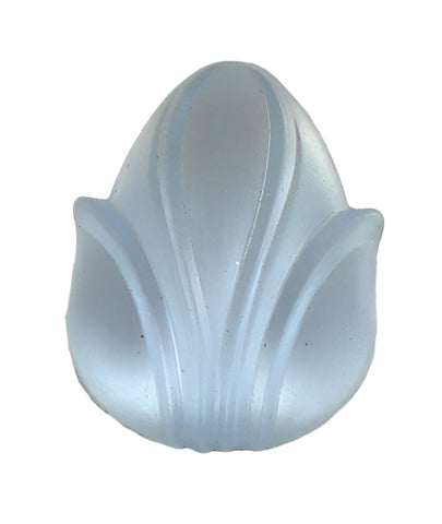 20x15mm (ACORN) Light Sapphire Frosted Matte Flatback Tulip Flower
