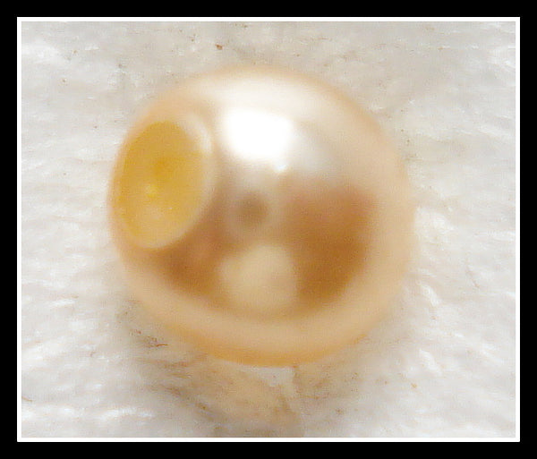 10mm (S14IOHR) Glass Imitation Pearls Round One Hole (Half Drilled)