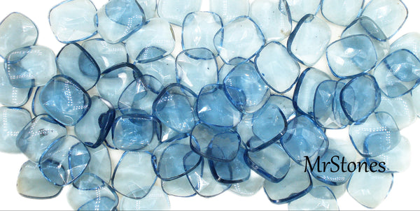 14x12mm (3231) Montana Sapphire Blue Shallow Antique Cushion Buff Top Doublet 3.4mm ht