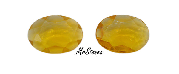 25x18mm (4130/2) TTC Topaz Yellow Oval Shape