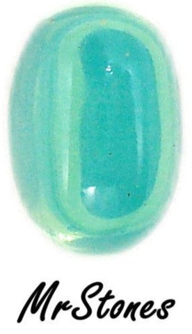 6x4mm (2195) Mint Seafoam Green Opal Oval Cabochon Czech
