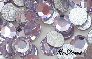 2.1-2.2mm (2000) (7ss) Violet Purple Czech Round Flat Backs 1pc or 1 gross (144pcs)