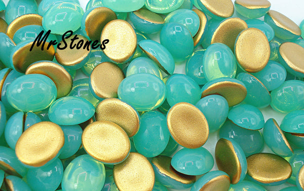 10x8mm (2195) Mint Seafoam Green Opal Oval Cabochon