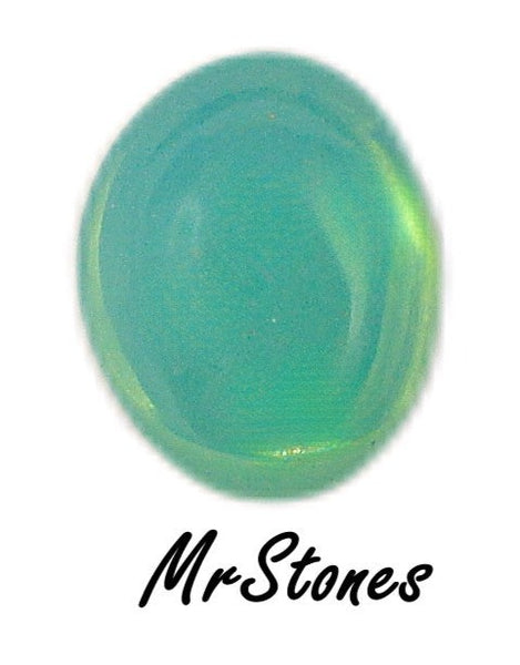 10x8mm (2195) Mint Seafoam Green Opal Oval Cabochon