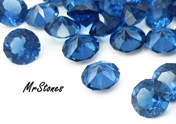 3.5mm (1200) (14ss) Montana Sapphire Unfoiled Dentelle Chaton Round