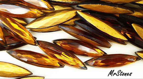 24x6mm (4200/2) TTC Smoked Topaz Marquise Navette