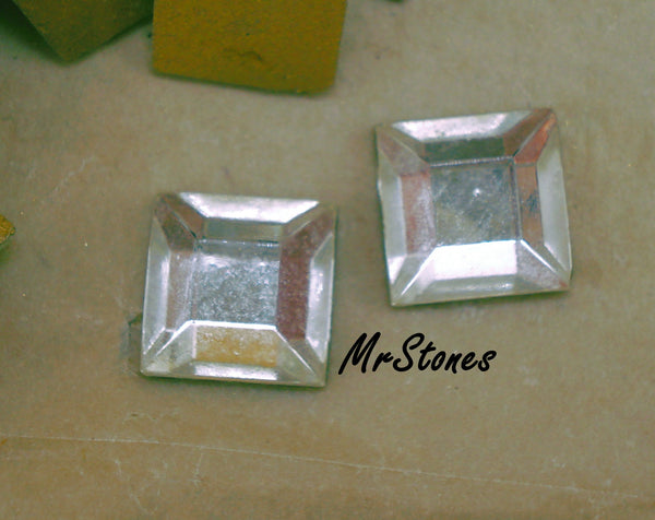 10mm (2400) Crystal Square Flatback 1pc/$0.50 or 10pcs/$3.50