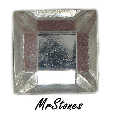 10mm (2400) Crystal Square Flatback 1pc/$0.50 or 10pcs/$3.50