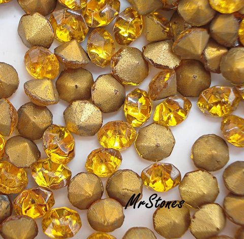 3.5mm (1100) (28pp) Topaz Demi-Fin Round Chaton