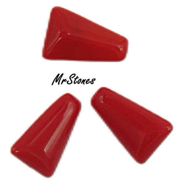 12x7.5x4.5mm (4700) (#92) Cherry Red Tapered Baguette Buff Top Doublet