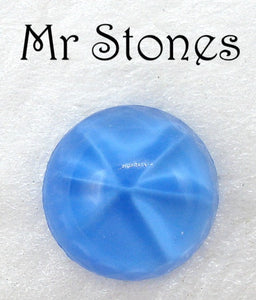 9mm (1684) Blue Star Round Cabochon