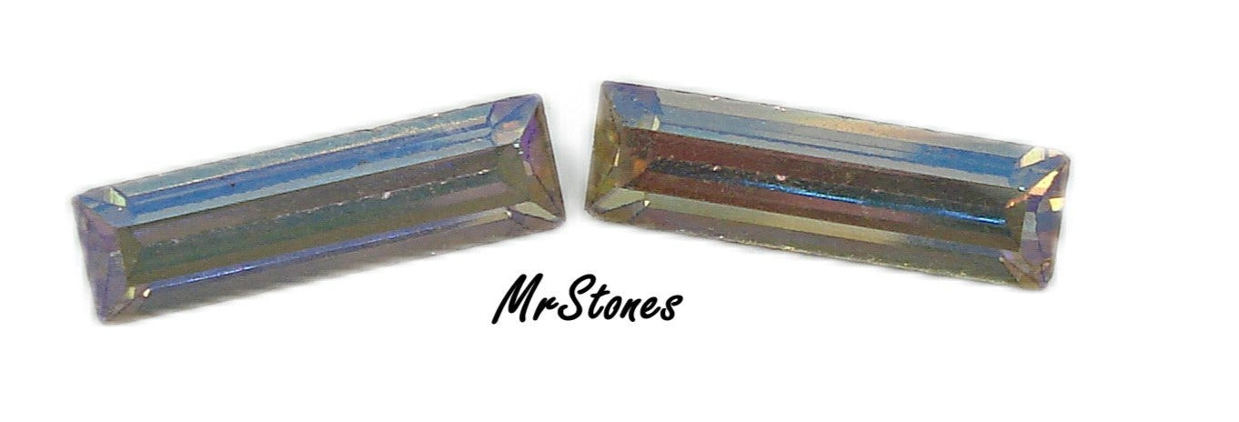 10x3mm (4500) Crystal AB Baguette