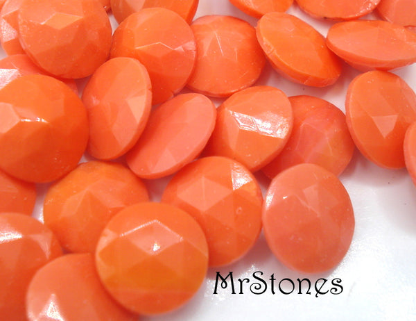 6.75mm (3195) Lighter Coral Faceted Round Lentels 10pk $1.00