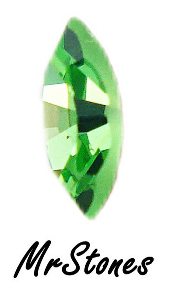 5x2.5mm (4200) Peridot Green Marquise Navette Swarovski