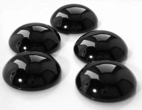 14mm Black Onyx Round Cabochons