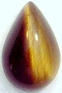 9x6mm Pear Shape Cab Natural Tiger's Eye