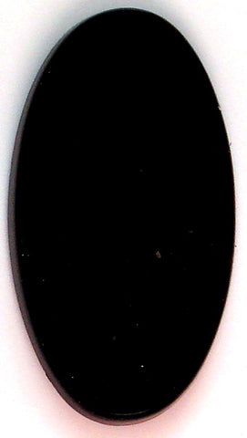 18x9mm Black Onyx Oval flat top cabochons