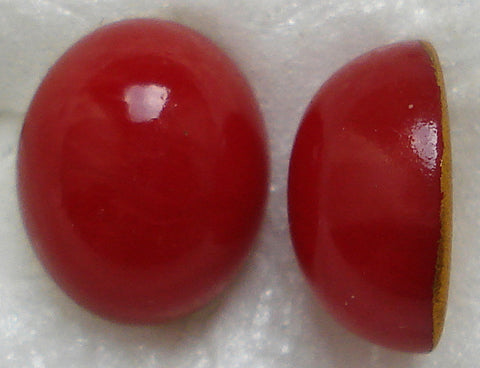 12x10MM (2195) ATLAS CORAL GLASS CABOCHONS