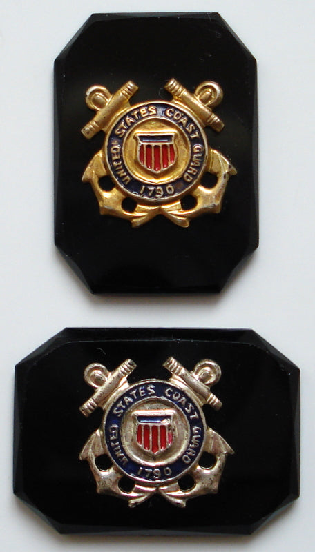 25X18MM US COAST GUARD INSIGNIA CUSHION OCTAGONS