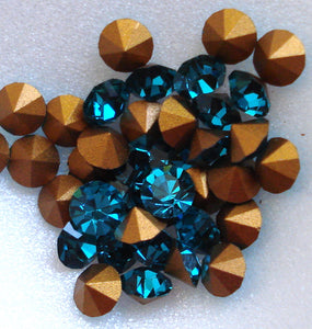 4.75MM (1100 20SS) BLUE ZIRCON PB RHINESTONES